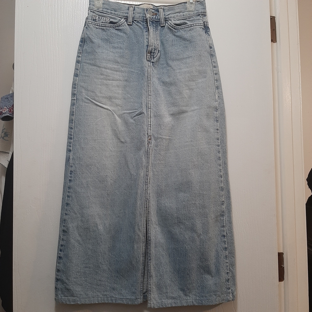 Vintage GAP Light Wash Blue Denim Maxi Midi Jeans Extra Small